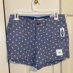 BRAND NEW Old Navy Linen Shorts with Dots Size 2
